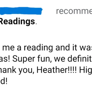 Actual Facebook review