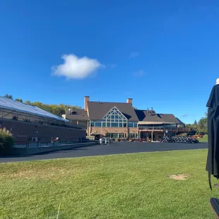 Back of the clubhouse at Heatherwoode.