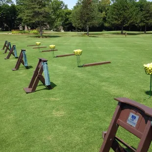What a great range - pitching area, practice bunkers &amp; green.