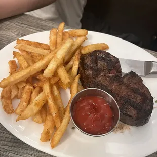 Filet with side of fries