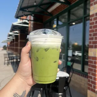 Coconut cream matcha