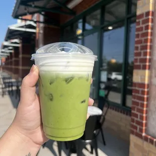 Coconut cream matcha