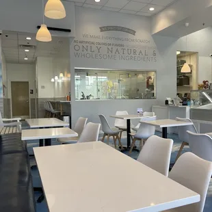 Indoor seating area