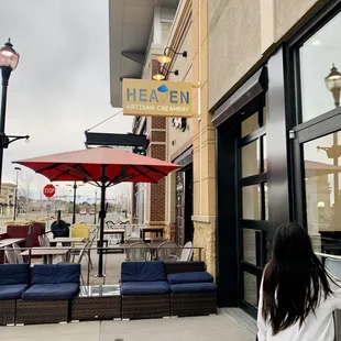 outside
