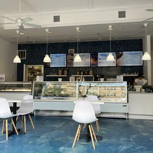 interior, sushi and sashimi