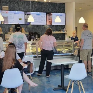 customers at the counter