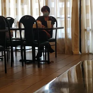 Server watching videos.