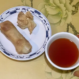 Egg Roll &amp; Crab Cheese Wonton