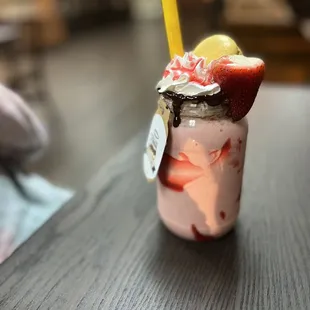 Strawberry Ice-Cream Shake