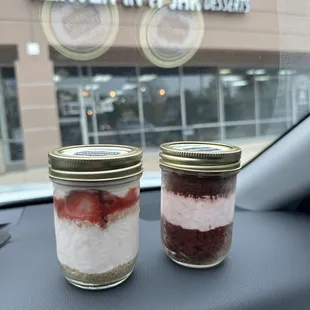 8oz Strawberry Cheesecake and 8oz Red Velvet