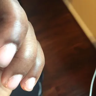 Awful Gel job.. popped up in two and three days..