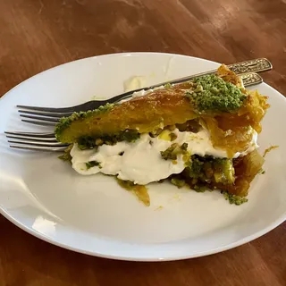 Baklava with Ice Cream