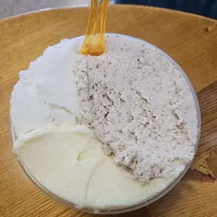 Lemon, maple pecan, pineapple