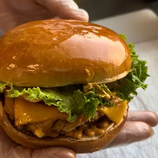 The Butter Chicken Burger.
