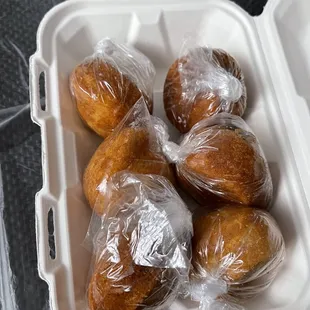 Individually wrapped gluten free cornbread rolls