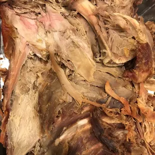 This is photo of part of the lechon that I ordered and disposed off right after the party. My guests did not even bother to take some home.