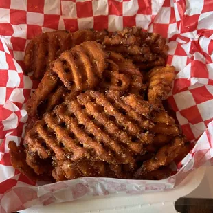 Sweet potato waffle fries