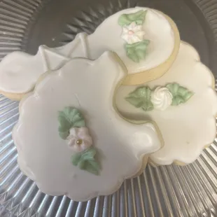 Baby shower decorated sugar cookies