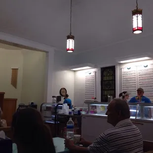 Great ice cream in a converted (saved) church.