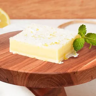 Luscious, lively lemon curd in a buttery shortbread.