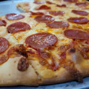 pepperoni and cheese pizza