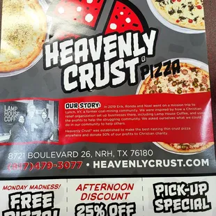 Heavenly Crust Coupons