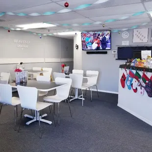 the dining area