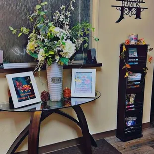 Relaxing waiting room ambiance!