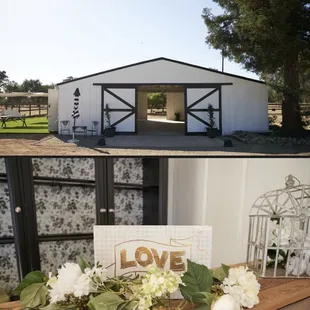 The barn is decorated year-round and is aglow with love and joy