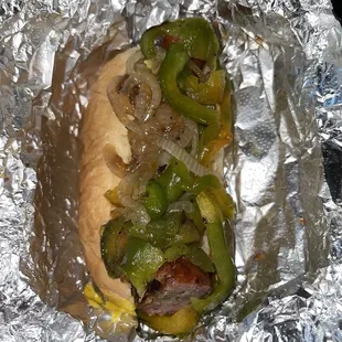 Sweet Sausage Green Pepper &amp; Onions