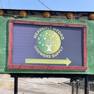 Outside sign