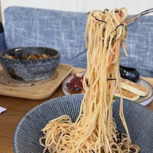 Mentaiko Butter Shoyu Pasta $16