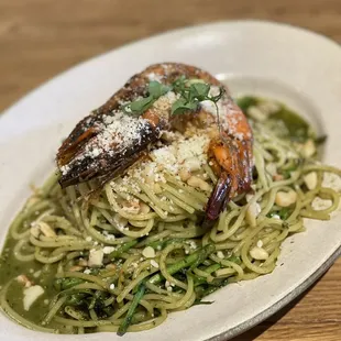 Shrimp spaghetti