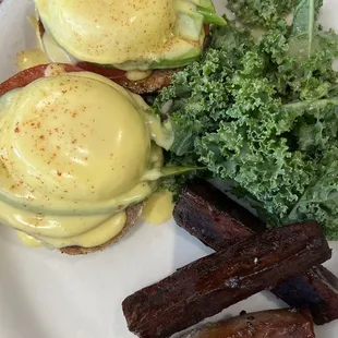 Tomato and Avocado Benedict