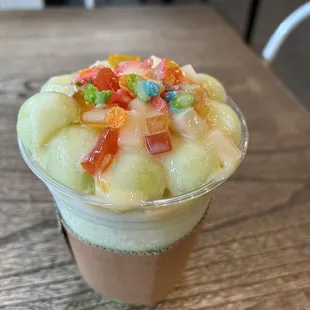 Honeydew shave ice (regular size)