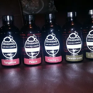 My selection of oils &amp; vinegars.