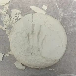 Crumbling paw print