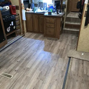 Custom floor installation