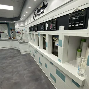 The yogurt stations had so many options!
