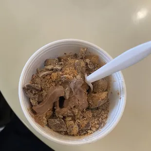 a bowl of ice cream