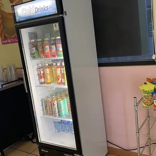 a refridgerator in a convenience store