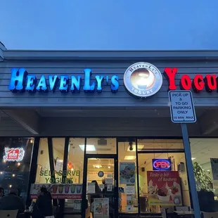 Front of store