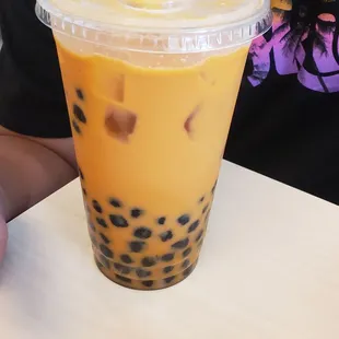 a cup of bubble tea