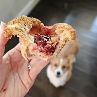 Cherry pie croissant