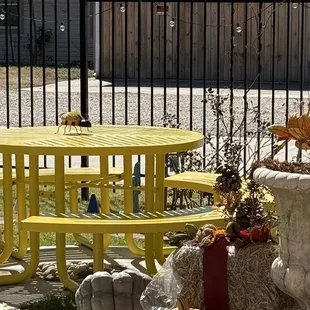 Backyard seating