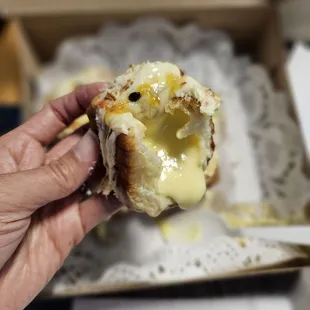 Passion fruit cube croissant