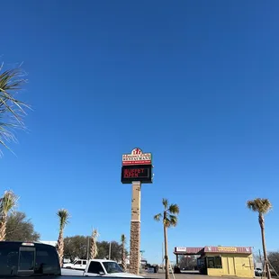 a truck parked in a parking lot