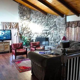 Main living room upstairs, bigger one down stairs