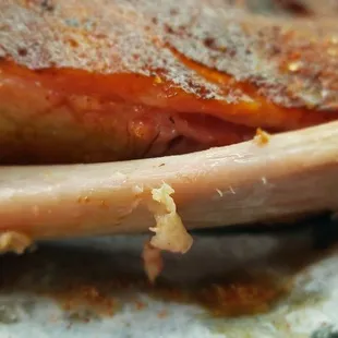 Meat comes clean off the bones