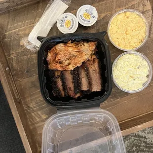 2 1 Meat with 2 Sides Special Mac N&apos; Cheese Potato Dalad